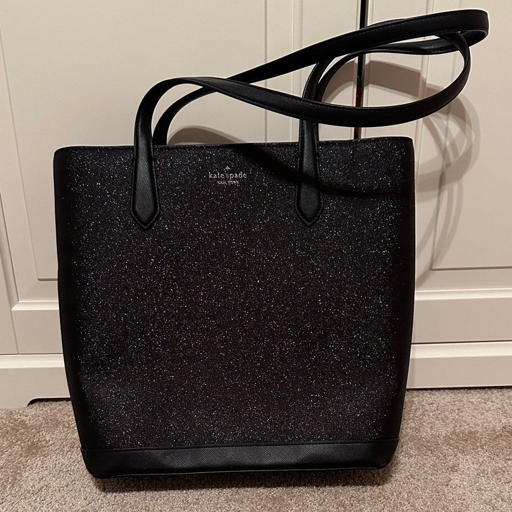 Kate Spade Black Sparkle Tote